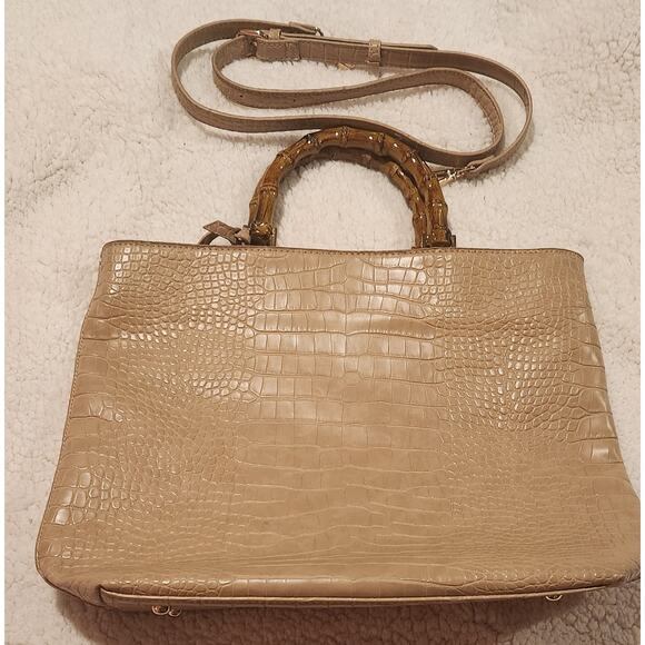 Moda Luxe Tessa Hand Bag, Tan - Picture 1 of 7
